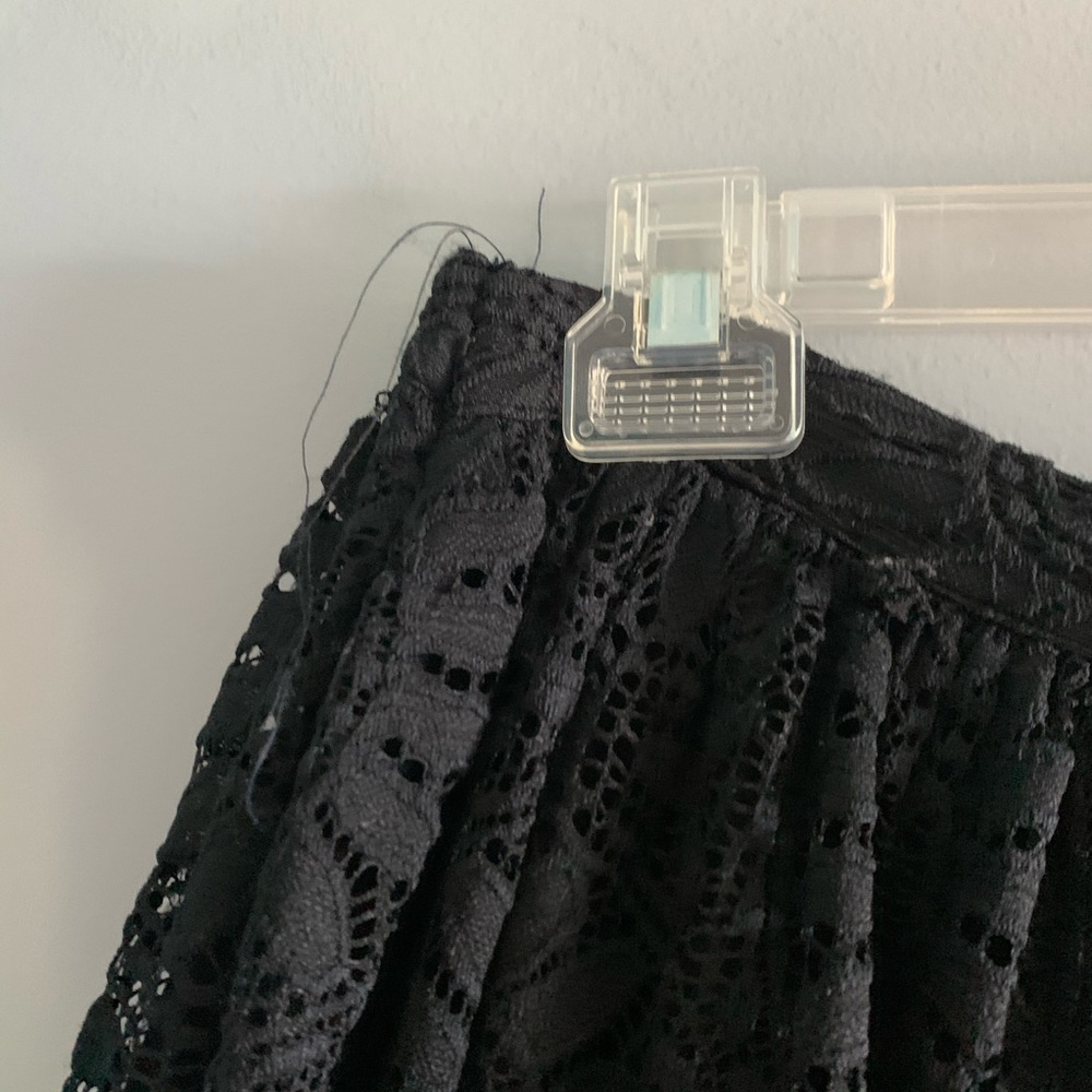 Black lace skirt